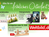 Weltbild.de: Schon jetzt Deko, Geschenke und Co. für Ostern besorgen