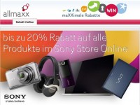 allmaxx.de: bis zu 20 % Rabatt im Sony Online Store