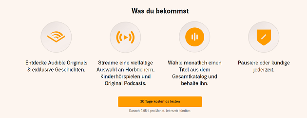 Audible-Abo - Was du bekommst