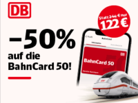 50% auf die BahnCard 50 zum Tag der deutschen Einheit