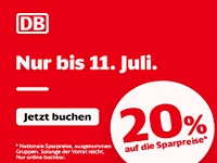 DB Super Sparpreis Aktion: 20% Rabatt auf alle Sparpreise