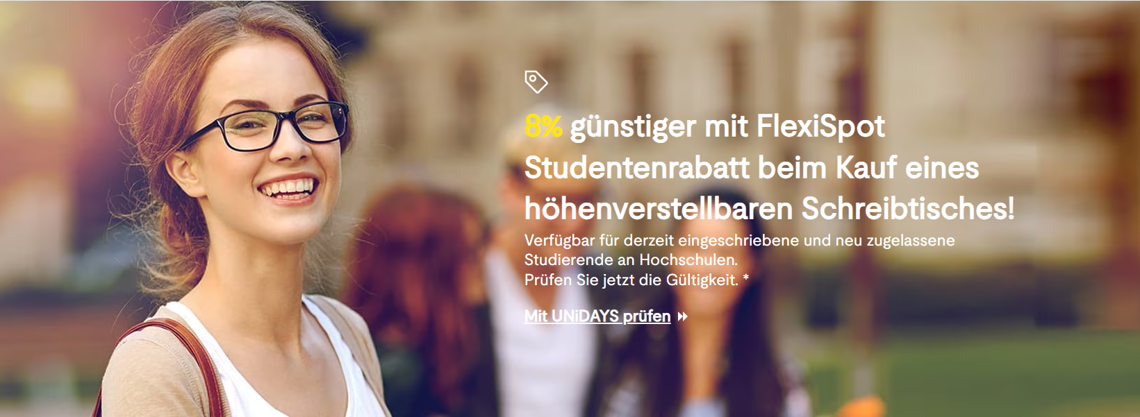 Flexispot Gutschein für Studenten