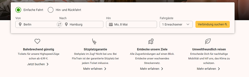 FlixTrain Ticket buchen