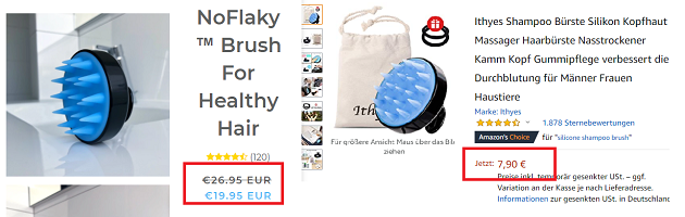 Silikon Haarbürste NoFlaky teuer